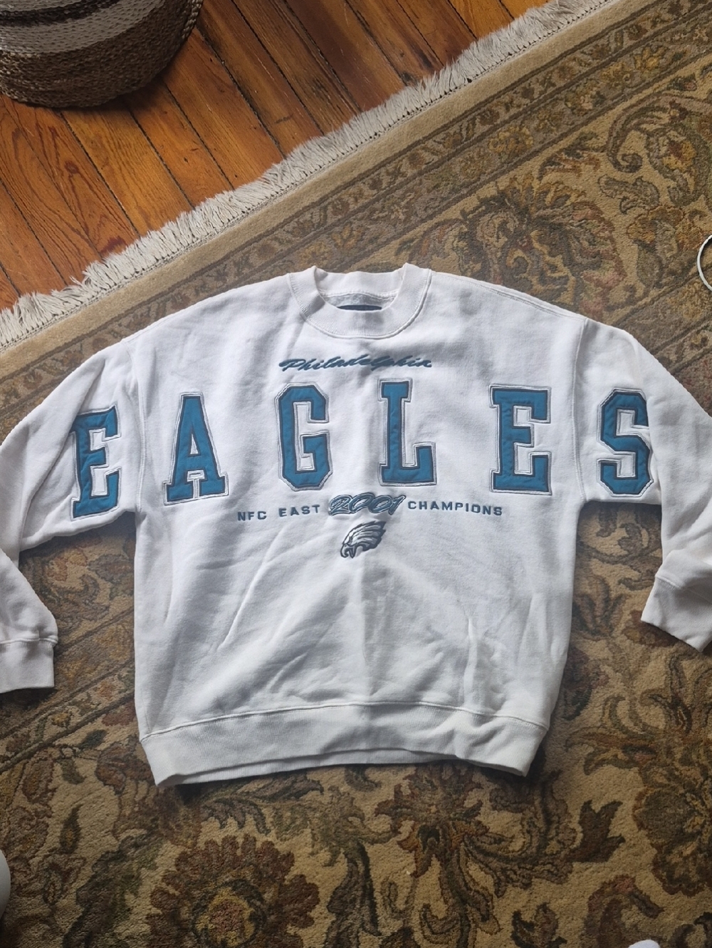 Abercrombie & Fitch Philadelphia Eagles White Crewneck